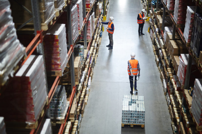 Working in aisle